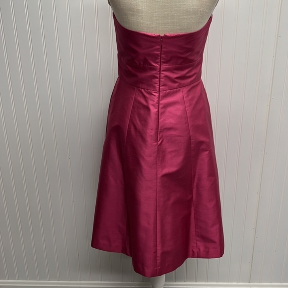 Jenny Yoo Collection 100%silk Pink Strapless Dress‎ - Picture 5 of 9